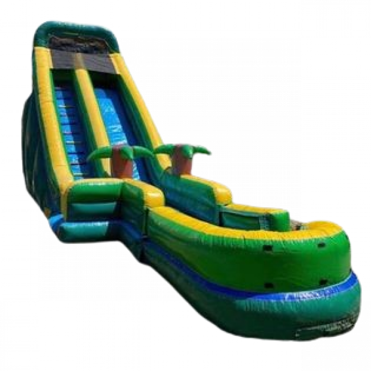 23ft Tropical Screamer Waterslide with Landing