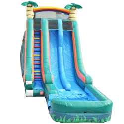 27ft Desert Storm Dual Lane Waterslide W/Pool